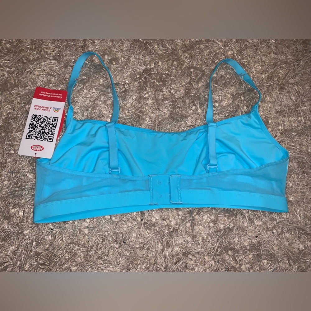3 for $30 β‘οΈ Blue Checkered Women's Bra & Undies matching set - size L NWT - Picture 14 of 16